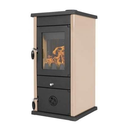 Печь-камин MBS Thermo Vesta Plus кремовая (с водяным контуром) фото в Пинске