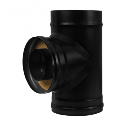 Сэндвич-тройник 90° BLACK AISI 430-0,8 мм утепл. 50 мм в Пинске