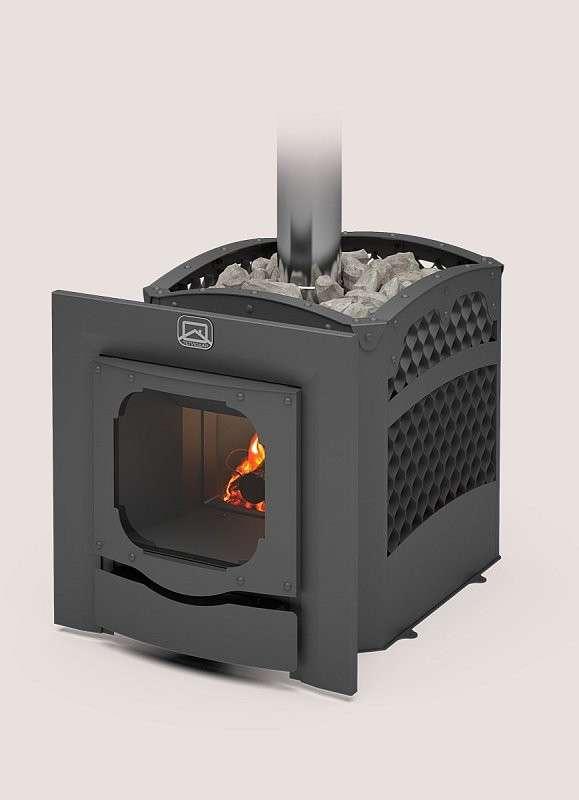 Печь для бани Теплодар Былина-Сетка-12 Ч Панорама (1.1) (без дверцы) купить в Пинске