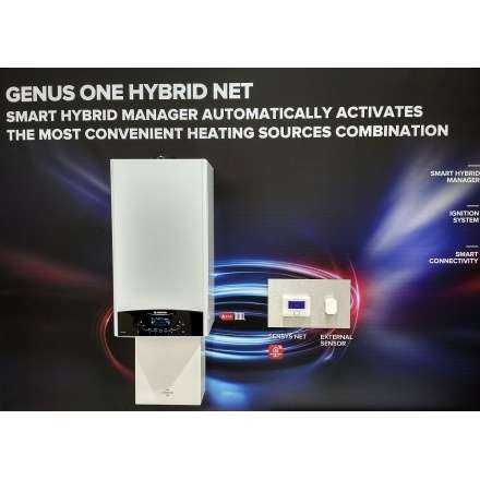 Конденсационный газовый котел Ariston GENUS ONE SYSTEM 24 в Пинске
