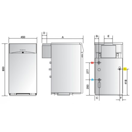 Газовый котел Ariston UNOBLOC G 38 RI в Пинске