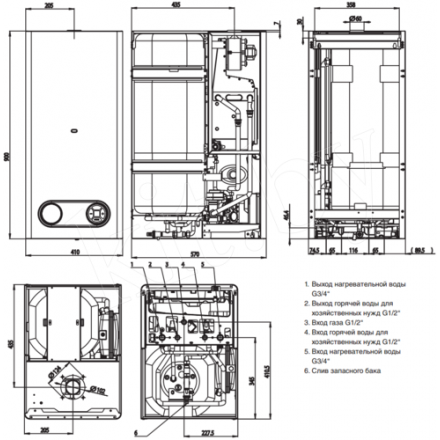 Газовый котел Protherm Тигр 24 KTZ в Пинске